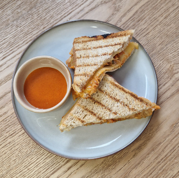 Ein schnelles Frühstück: Kimchi Toast