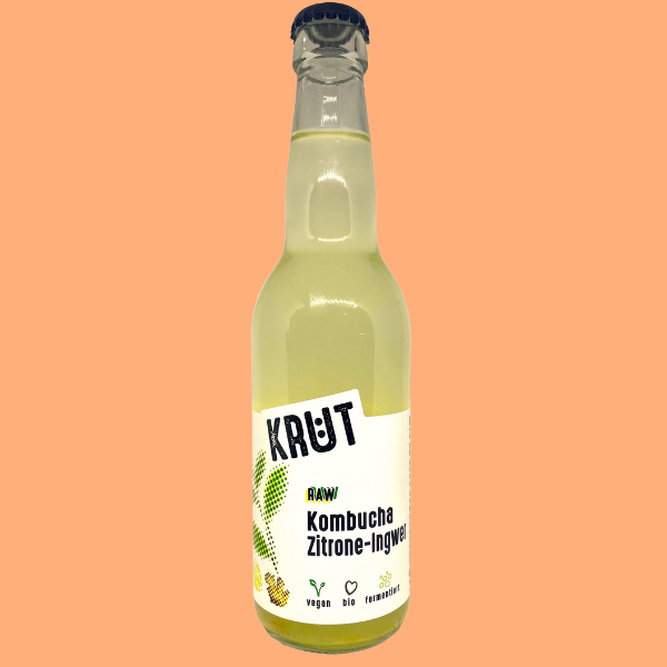 Raw Kombucha Zitrone-Ingwer, BIO, 330ml